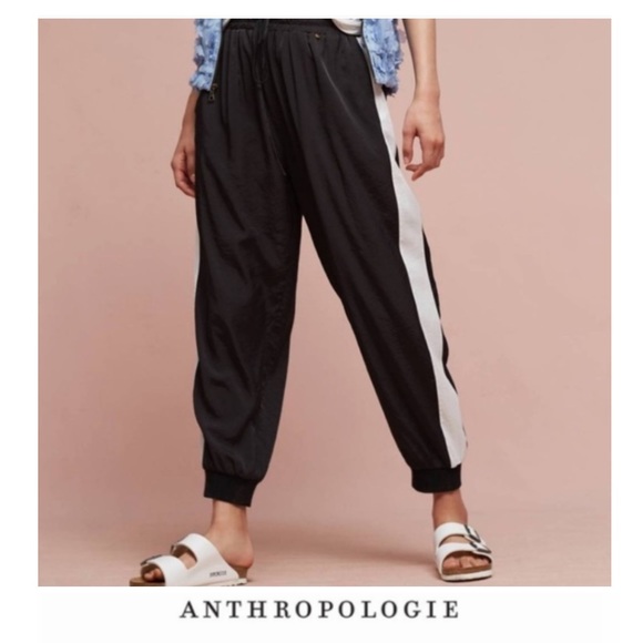 Anthropologie Pants - Anthropologie Harlyn Black & White Joggers